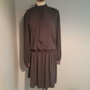 Unique long sleeves vintage dress Size L